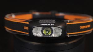 SUPERFIRE Headlamp Motion Sensor Sensing Headlight Head Torch Lamp Portable Super Bright Mini Waterproof Rechargeable Headlamps HL05-D