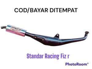 Knalpot Force one Fiz Fiz r KYX RACING Standar Racing Gembung Hitam Model Tameng Suara Garing Kemrincing