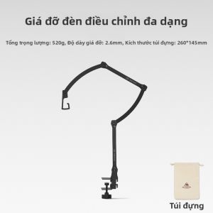 Giá Đỡ Đèn Cắm Trại Ngoài Trời Xách Tay Gấp Được