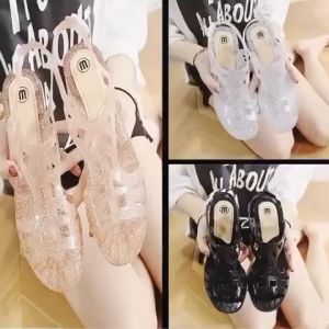 SANDAL MEREK M HEELS IMPORT KWALITAS BAGUS ( SIZE 36 - 40 )