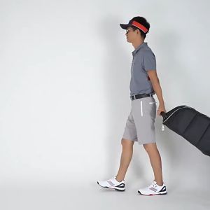 PGM HKB009 Golf Travel Plane Bags with Wheel Straps Foldable Golf Club Travel Cover for Airlines Golf Aviation Bag
