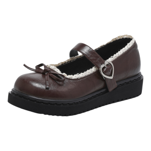 Josiny | Brown Mary Jane Shoes New Merauder Jk Style