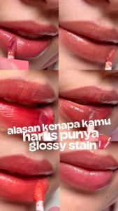 EMINA Glossy Stain 3g | Lip tint gel finishing glossy | Kosmetik Bibir | Bibir Lembab