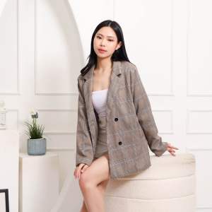 LONAIRE 7333# - Korean Style Blazer Wanita Mantle Premium Korean Outfit Winter Outerwear