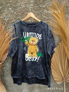 Elizabethgrosir1 BKK Tunik Tangan 7/8 Grosir 72 Kaos Katun combed 30s adem Acid Wash Import Baju Bangkok Kaos Oblong Perempuan