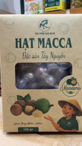 Date 07/27 Hạt Macca sấy Mẹ rô 500g- Hộp giấy