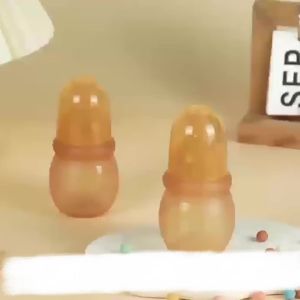 Newborn silicone mini baby bottle baby full silicone soft feeding 60ml imitation breast milk anti-flatulence baby bottle