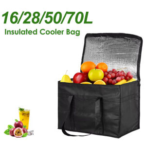 16-70L Insulated Cooler BagFood Delivery Insulated Bags Pizza Takeaway Thermal Warm Cooler Bag Thermal Bag For Camping Picnic