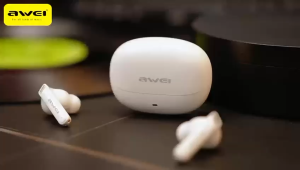 Awei T88ANC + ENC Bluethooth Earphone 10mm Low Frequency Low Latency Gaming Earphone IPX6 WaterProof Wireless Music Headphone with Mic Compatible with All Phone Models