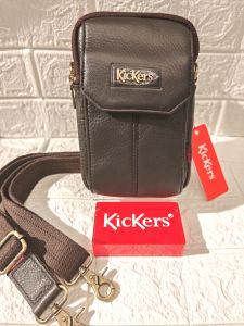 kickers Genuine Leather Limited Edition Men Pouch & Sling Bag 0170 12cm6cm19cm