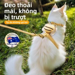 JUANSE | Áo Dây Dẫn Cho Mèo Chống Thoát Điều Chỉnh Được