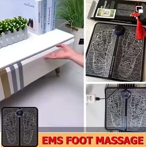 Manila Stock 2 In 1 Electric Neck & Foot EMS Massager Portable Pulse Therapy Machine Full Body Muscle Pain Relief COD Available