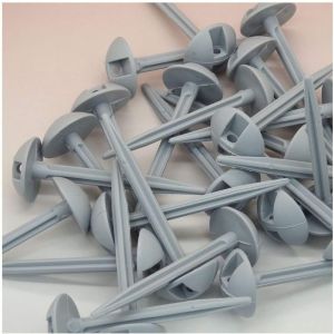 50pcs 95mm Grey Plastic Mushroom Domed Carpet Tent Pegs Garden Nails Hot Sale