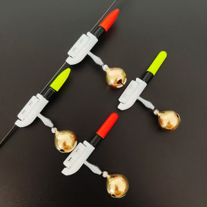 1 Set Fishing Electronic Rod Light Luminous Stick Fishing Rod Light Stick with Bells Ring Color Change for Night Fishing