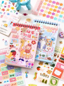 Nhãn Dán Sổ Tay Hoạt Hình Dễ Thương 700+ Nhãn Dán Màng Cắt Trang Trí Sổ Tay Phong Cách Hàn Quốc INS Nhãn Dán Sổ Tay