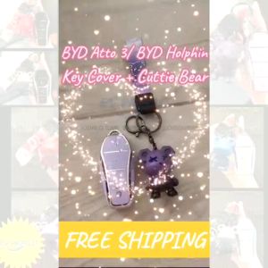 [B111 READY STOCK] BYD Sealion 7 M6 Seal Atto 3 Dolphin TPU Key Cover Car Remote Protective Box Car Key Cases