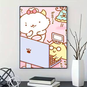 Sanrio | Kawaii G-Gaopowerroo Poster for Modern Decor in Home Offices Bedrooms Living Rooms Kitchens Bathrooms.