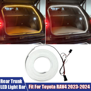 LED Car Light Rear Trunk LED Atmosphere Light Bar Strip Fit For Toyota RAV4 2023-2024 Automobile Interior Decorative Lamp Strip