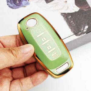 Auto TPU Shell Fob Holder for Nissan Versa X-Trail T33 Serena Rouge Kicks Pathfinder Ariya Rogue Car Key Case Cover Accessories