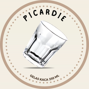 Picardie Tumbler 350 mL | Picardie Glassware | Gelas Minum Kaca Cafe