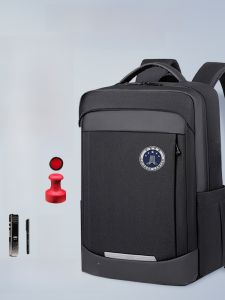 High Capacity Durable Lawyer Briefcase Backpack for Commuting Business Travel Oxford Cloth Waterproof Zipper Soft Shoulder Straps