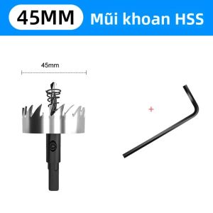Lưỡi Cưa Lỗ Thép HSS Tốc Độ Cao 12-80mm Dụng Cụ Mở Lỗ Kim Loại Dùng Cho Thép Không Gỉ Sắt Nhôm & Đồng Mũi Khoan Lõi Mỏng