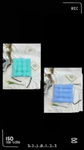 เบาะรองนั่ง นิ่มสบาย เหมาะสำหรับรองก้น คุณภาพพรีเมี่ยม สีพาลเทล สีพื้น จัดส่งในไทย มีเชือกสำหรับใช้ผูกกับเก้าอี้