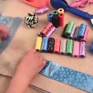 Dog Poop Bag Pet Refill Garbage Bag Waste disposable Pet Poop Bag15 bags per Roll Dog Trash Poop Bag