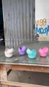 Mangkok Plastik Lusinan Semi Melamin Bahan Tebal Anti Pecah Bowl Mie Ayam Bakso