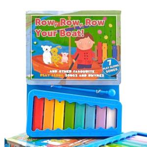 Row Row Row Your Boat and other Favourite Play Along Songs and Rhymes Board Book with Xylophone