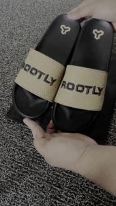 Rootly - Sandal slip on Pria Wanita Osoba Brodo Slop Slide 38 - 44 Rubber Phylon