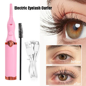 เครื่องมือดัดขนตาแบบพกพากันโดนลวกที่ดัดขนตาไฟฟ้าความร้อนอย่างรวดเร็วอุปกรณ์แต่งหน้าติดทนนานสำหรับขนตา