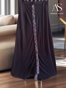ROK JERSEY REMAJA WANIAT DAILY OUTFIT RABBANI RUBY BLACK