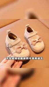 Hoạt Hình Giày Trẻ Em Bao Đầu Bé Gái Công Chúa Nơ Đế Mềm Giày Cho BéGiày da nơ bé gáigiày công chúa béDép đế mềm hoạt hình