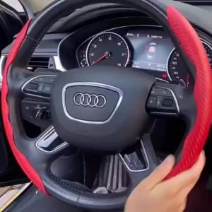 3pcs Classic Carbon Fiber Steering Wheel Cover For Tesla Model 3 Y Anti-skid Warm Summer Interior Accessories Steering Covers