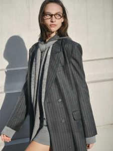 Áo Blazer Tay Dài Phong Cach Thiết Kế Mới cho Phụ Nữ Kiểu Dọc