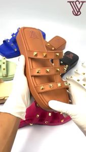 SV7N Sandal Wanita Viona  Sendal Wedges Perempuan Tinggi Depan 25cm Belakang 4cm