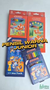 Pensil Warna Pendek Junior 12 Warna Colour Pencils Pensil Warna Murah