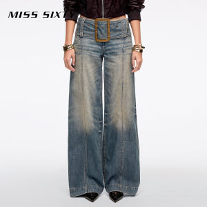 Black-Gold Wide Leg Jeans
