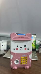 Đồ chơi Két sắt mini vân tay cảm ứng có nhạc đèn dễ thương cho bé