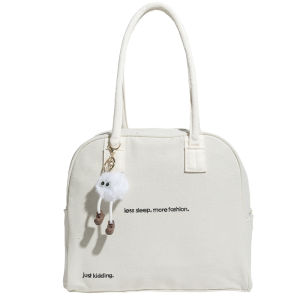 Kangaroo Blue Original Design Large Capacity Lightweight Casual Korean Style Bowling Bag Womens Tote Bag with Multiple Pockets