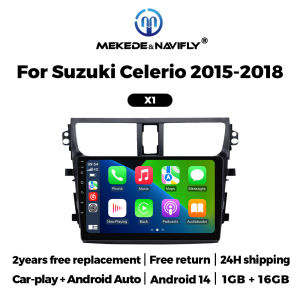 Android 14 Radio Stereo for Suzuki Celerio 2015 2016 2017 2018 Wireless CarPlay Car Multimedia Player GPS Navigation 2din No DVD
