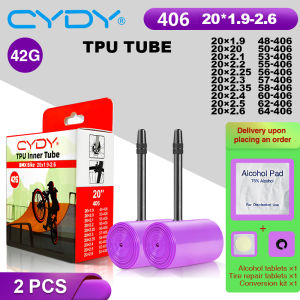 42g CYDY TPU Bike Inner Tube Camera 20 406 20x1.9 2.0 2.1 2.2 2.25 2.3 2.35 2.4 2.5 2.6 Valve 45mm Pneu BMX Bicycle Tire Tyre