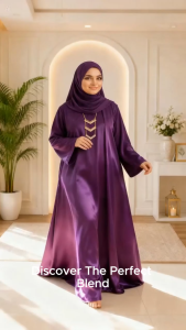 Black long flowing abaya . Elegant modest fashion for home or casual wear.S-5XL.Como crepe