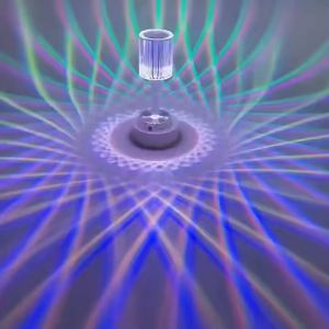 Crystal Table Lamp LED Touch Lamp16 Colors Changing Cordless Crystal Lamp3D Diamond Small Table Lamp with Remote Control RGB Touch Light Bedside Nightstand Lamp for Living Room Bedroom