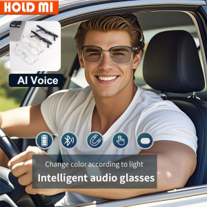 Wireless 5.4 Smart Glasses Ai Voice Assistant Headphone Smart Color Change Glasses Camera Music Control Glass Men Women Gifts