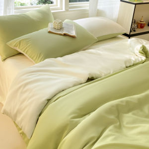 Ice Silk Bedding Single Piece Non-Cotton Cover Student Dormitory 150x200 Summer Bedding Polyester Fiber Cartoon Style