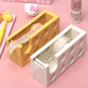 Transparent Tape Cutter Tape Tearing Machine Adhesive Table Adhesive Tape Holder Tape Dispenser Cutting Tape Handy Gadget Plastic with Base