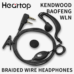 FOR Baofeng /Kenwood TYT UV-5R Walkie Taikie two way radio Clip-Ear Earpiece Earphone headset with Mic PTT Earphone Headse HandsFree Headphone
