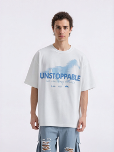 BODYDREAM | Color Contrast Horse Print T-Shirt Cool Cotton Short Sleeve Shirt
